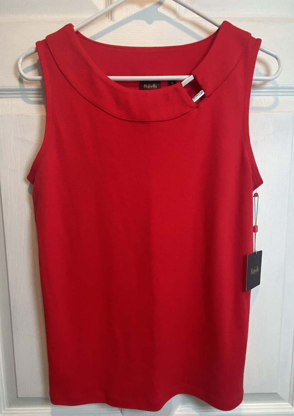 Rafaella Red Sleeveless Top Size M